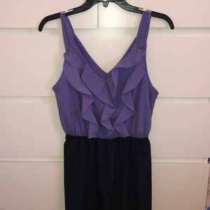 Mossimo two toned purple dress with ruffles